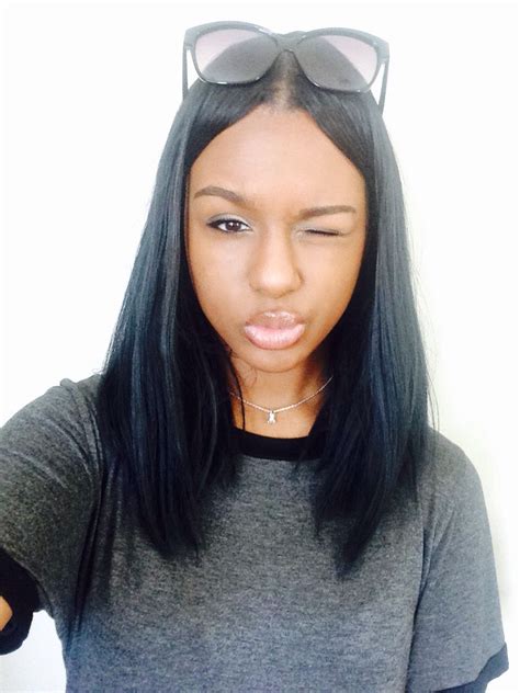Middle part quick weave straight hair. Pin by Esperanza Spaulding on Hairstyles | Hair styles ...