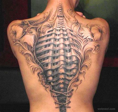 3d Tattoos Woman Back 5