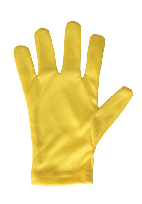 Yellow Adult Costume Gloves Costume Accessories