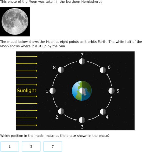 Ixl Identify Phases Of The Moon 5th Grade Science