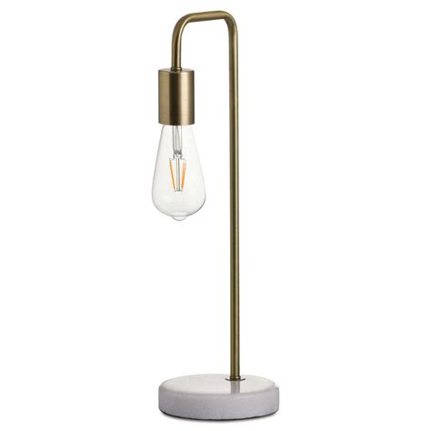 Brass Marble Industrial Style Desk Lamp Interior Flair