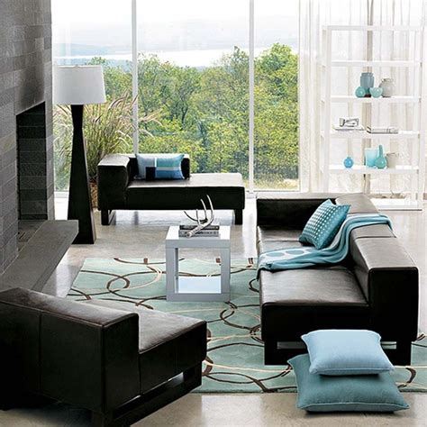 Black Turquoise Living Room Home Ideas 2018 Decor Home