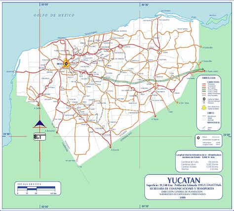 Mapa De Yucatan Mapa Físico Geográfico Político Turístico Y Temático