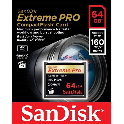 Sandisk Extreme Pro Compactflash 64gb Memory Card