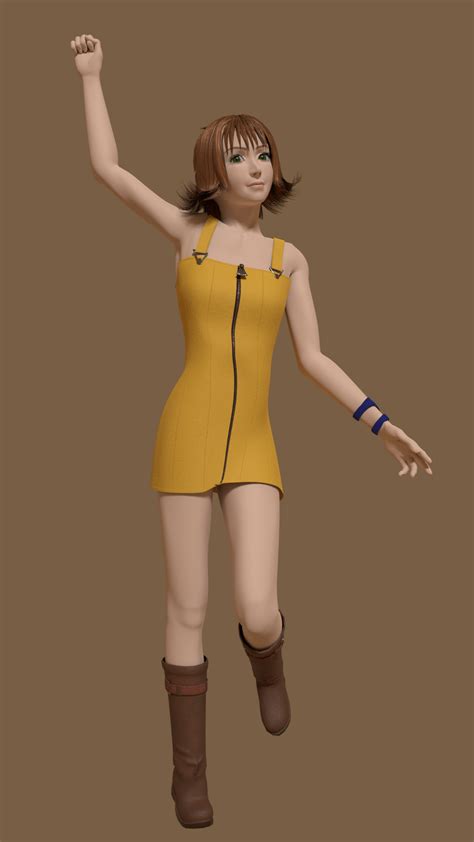 Looking for free blender 3d models? Character model : Selphie : blender