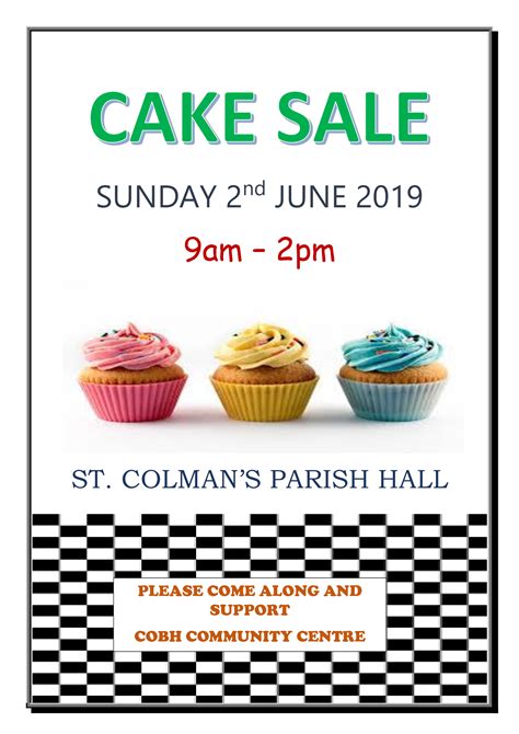 Cobh Community Centre Cake Sale On June 2nd 2019 Cobh Great Island