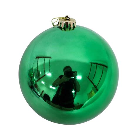 150mm Christmas Baubles Green 3 Balls Gloss Amazing Christmas