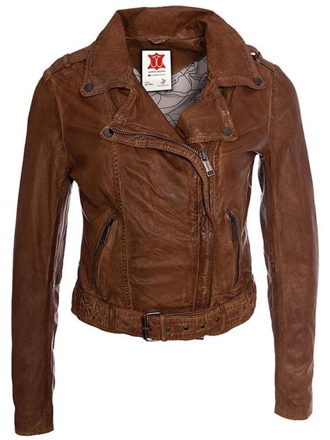 Vintage leather motorcycle jackets have come a long way since they were, well, not vintage. Womens Vintage Style Leather Motorcycle Jacket Tan Brown