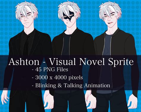 Visual Novel Character Ashton Gamedev Market
