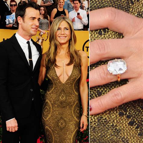 Jennifer Aniston Biggest Celebrity Engagement Rings Popsugar