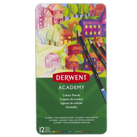 Derwent Academy 12 Colour Pencil Tin Jarrold Norwich