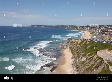Bar Beach And Merewether On A Summer Day Newcastle Australia