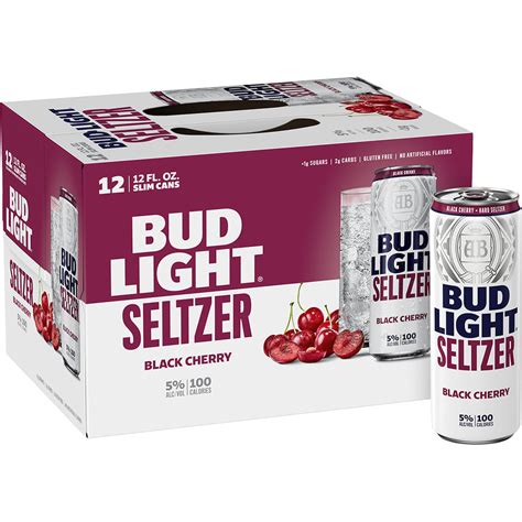 Bud Light Black Cherry Hard Seltzer Pack Oz Cans Beverages U