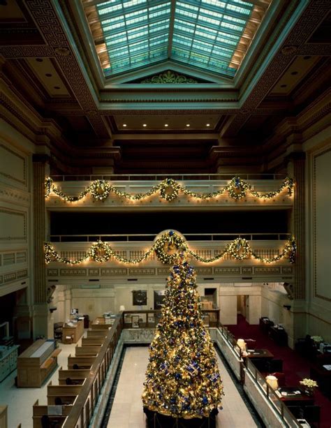 Christmas Tree Inside The Old Riggs Bank Building On Pennsylvania