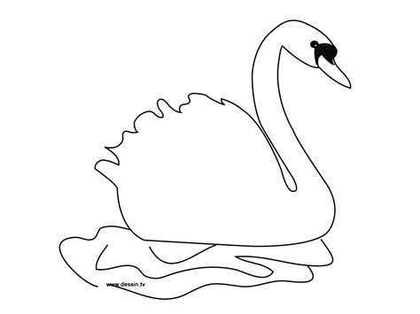 Coloring Pages Of A Swan