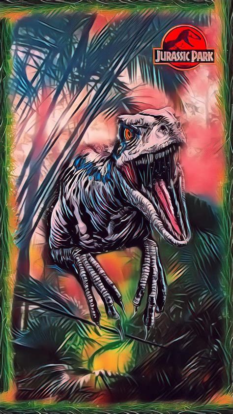 Jurassic Blue Jurassic Park Jurassic World Raptor Hd Phone Wallpaper Peakpx