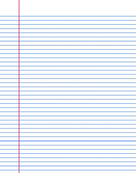 Printable Notebook Paper College And Wide Ruled