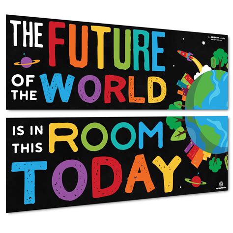 Sproutbrite Classroom Decorations Banner Posters For Teachers Bulletin Board And Wall Decor