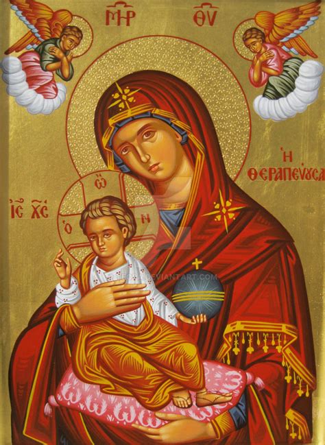 Virgin Mary With Angels By Teopa On Deviantart