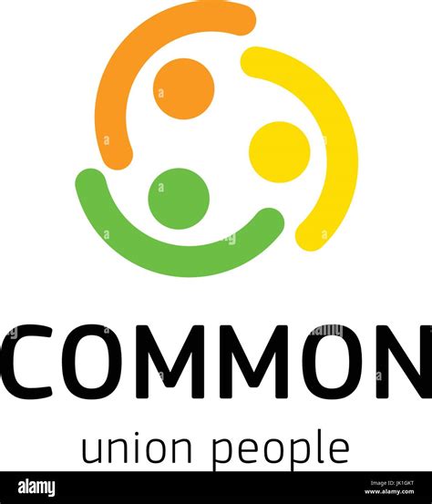 People Union Vector Logo Common People Logotype Isolated Template
