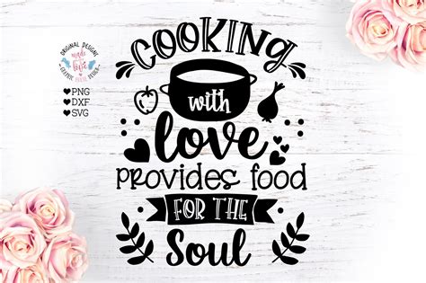 Cooking With Love Kitchen Svg Decorative Illustrations ~ Creative Market