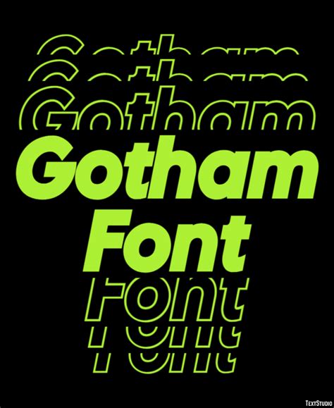 Gotham Font Text Effect And Logo Design Font