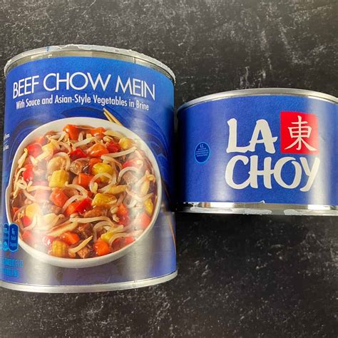 La Choy Chow Mein In A Can Chicken Or Beef Summer Yule Nutrition
