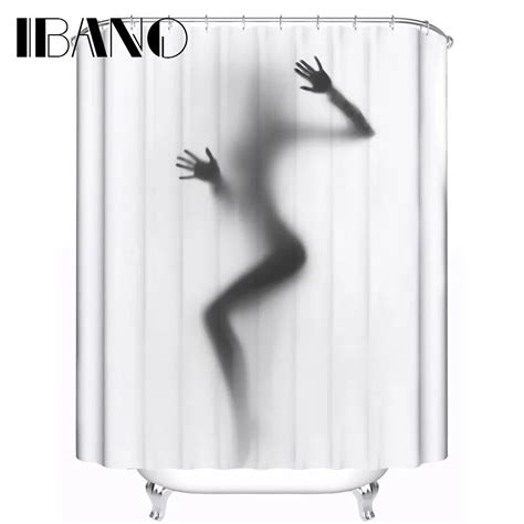 Bath Shower Curtain Sexy Customized Shower Curtain Waterproof Polyester Fabric Curtains For The