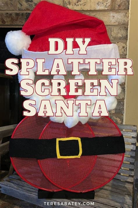 Ho Ho Ho Crafting A Diy Splatter Screen Santa For The Holidays