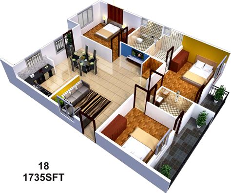 1500 Sq Ft 3 Bhk 3t Apartment For Sale In Sai Sumukha Properties