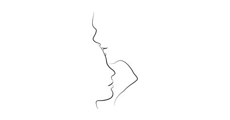 Search, discover and share your favorite forehead kiss gifs. Forehead Kiss Line Drawing - Kissing Couple Drawing ...