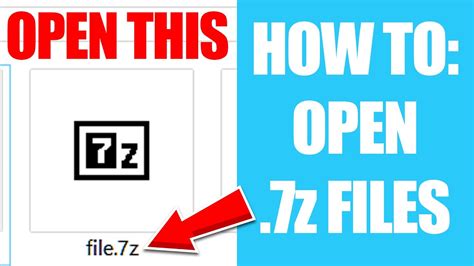 How To Open 7z Files On Windows 10 How To Open 7zip Files Youtube