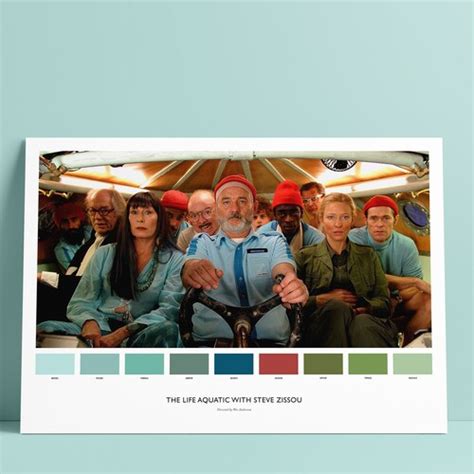 The Life Aquatic With Steve Zissou 16x12 Movie Poster Print Etsy