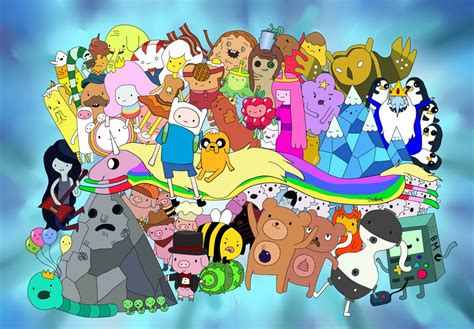 Some Of The Characters Adventure Time Cartoon Adventure Time Cast Adventure Time Characters