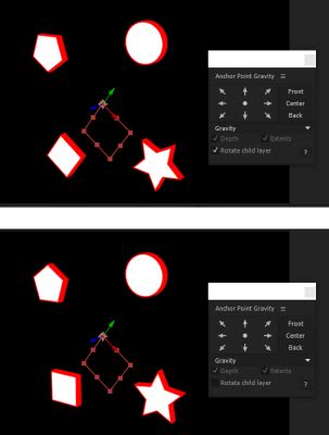 The keyboard shortcut is ctrl+alt+home on windows and command+option+home on mac. Anchor Point Gravity - aescripts + aeplugins - aescripts.com