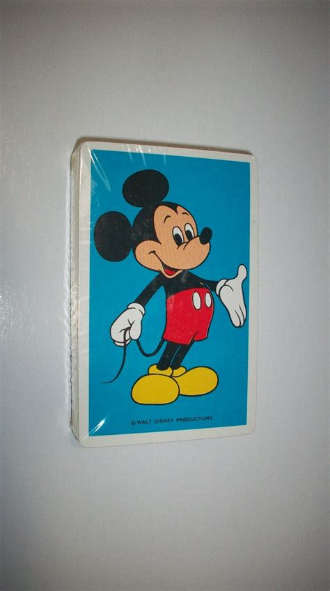 60s Disneyland Mickey Mouse Playing Cards Sealed Deck Etsy