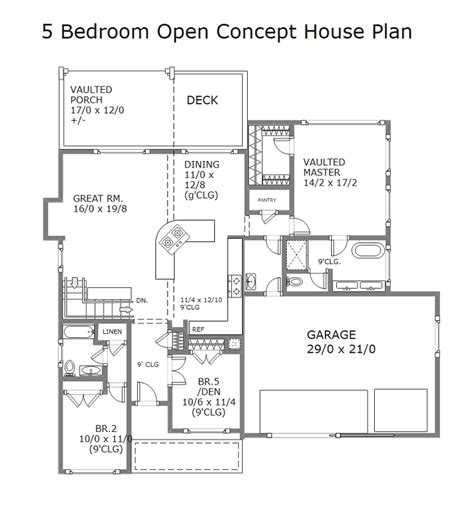 Free Editable Open Floor Plans Edrawmax Online