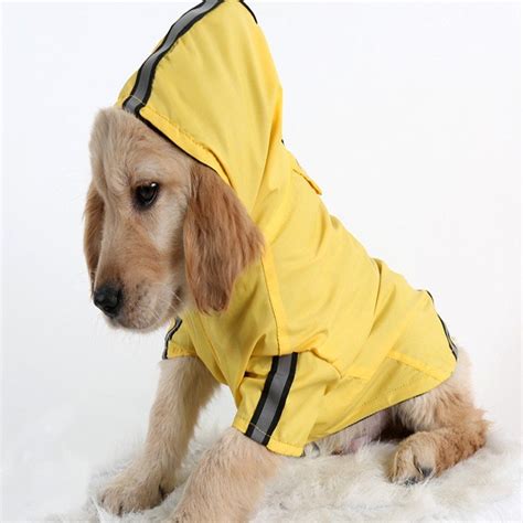 Arelang Pet Dog Raincoat Lightweight Reflective Slicker Raincoat Jacket