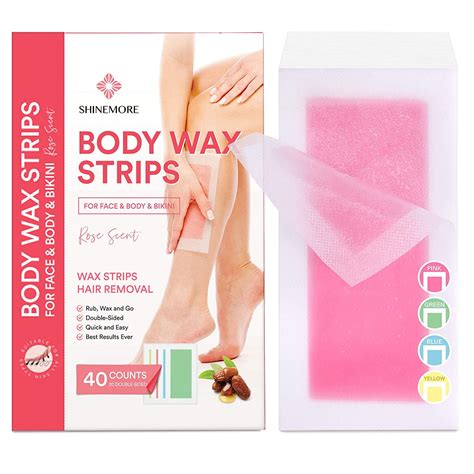 Body Wax Strips Wax Hair Removal For Women Rose Scent Wax Strips All