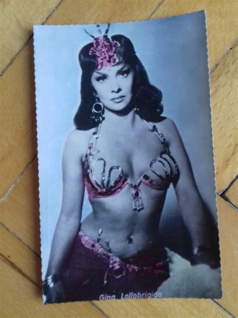 vintage gina lollobrigida used postcard italian sex symbol etsy
