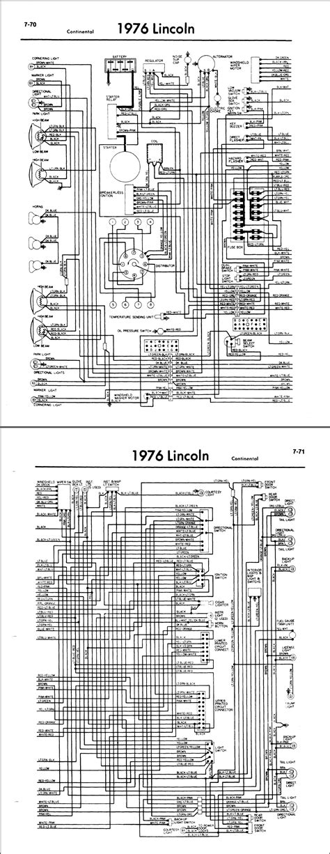 lincoln contential wiring diagram 1985