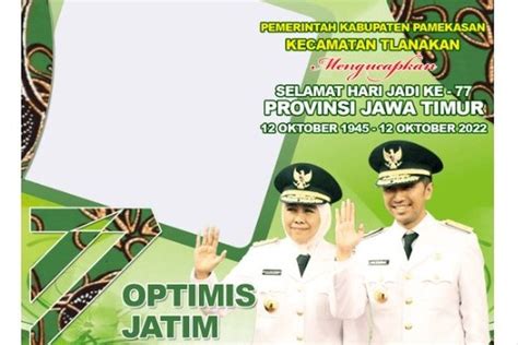 10 link twibbon hut jatim 2023 dan ucapan hari jadi provinsi jawa timur ke 78 cocok dibagikan