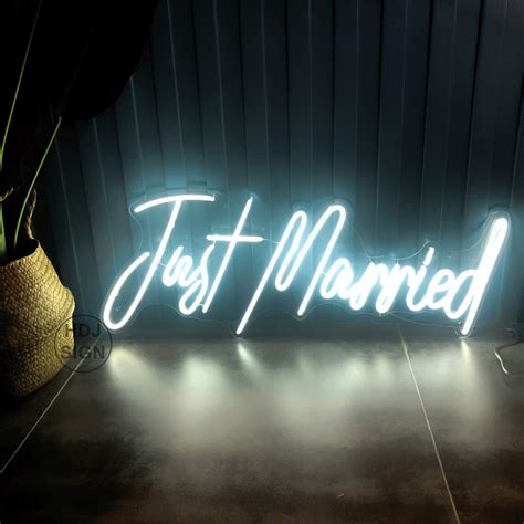 Just Married Neon Signs Lights Hdj Sign Zplneon