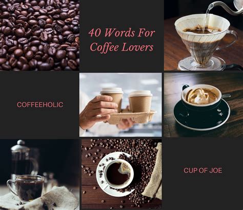 Words For Coffee Lovers You Should Know About