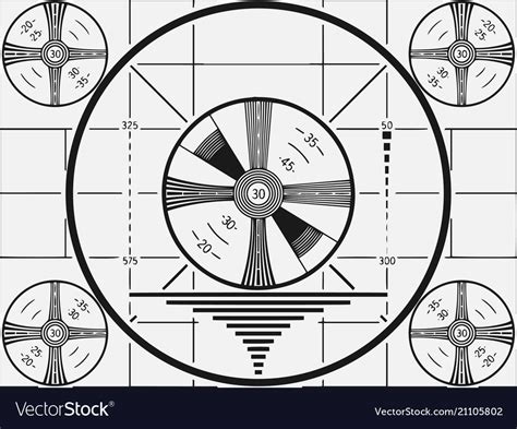 Television Test Pattern Royalty Free Vector Image