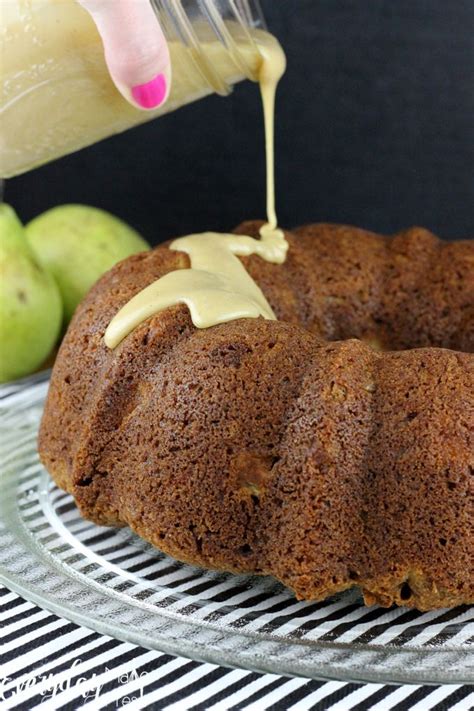 This Pear Bundt Cake With Vanilla Bean Caramel Is Loaded With Fresh