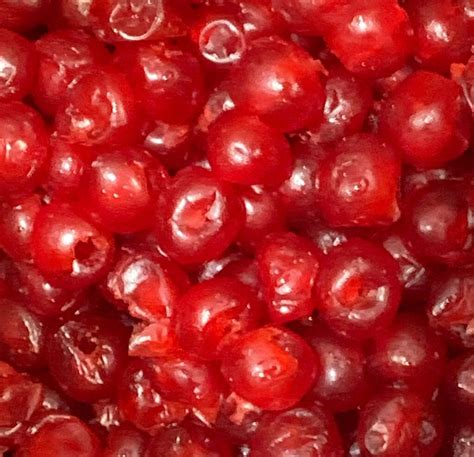 Red Whole Glace Cherries 30lb South Holland Bakery Supply