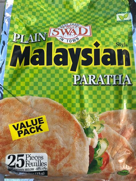Swad Plain Malaysian Paratha Value Pack 25 Pcs Mirchimasalay