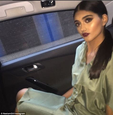 Zayn Malik S Rumoured Flame Neelam Gill Flashes Her Bum In A Revealing Khaki Gown Daily Mail