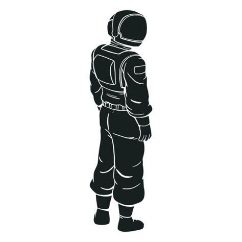 Looking Side Astronaut Silhouette Transparent Png And Svg Vector File